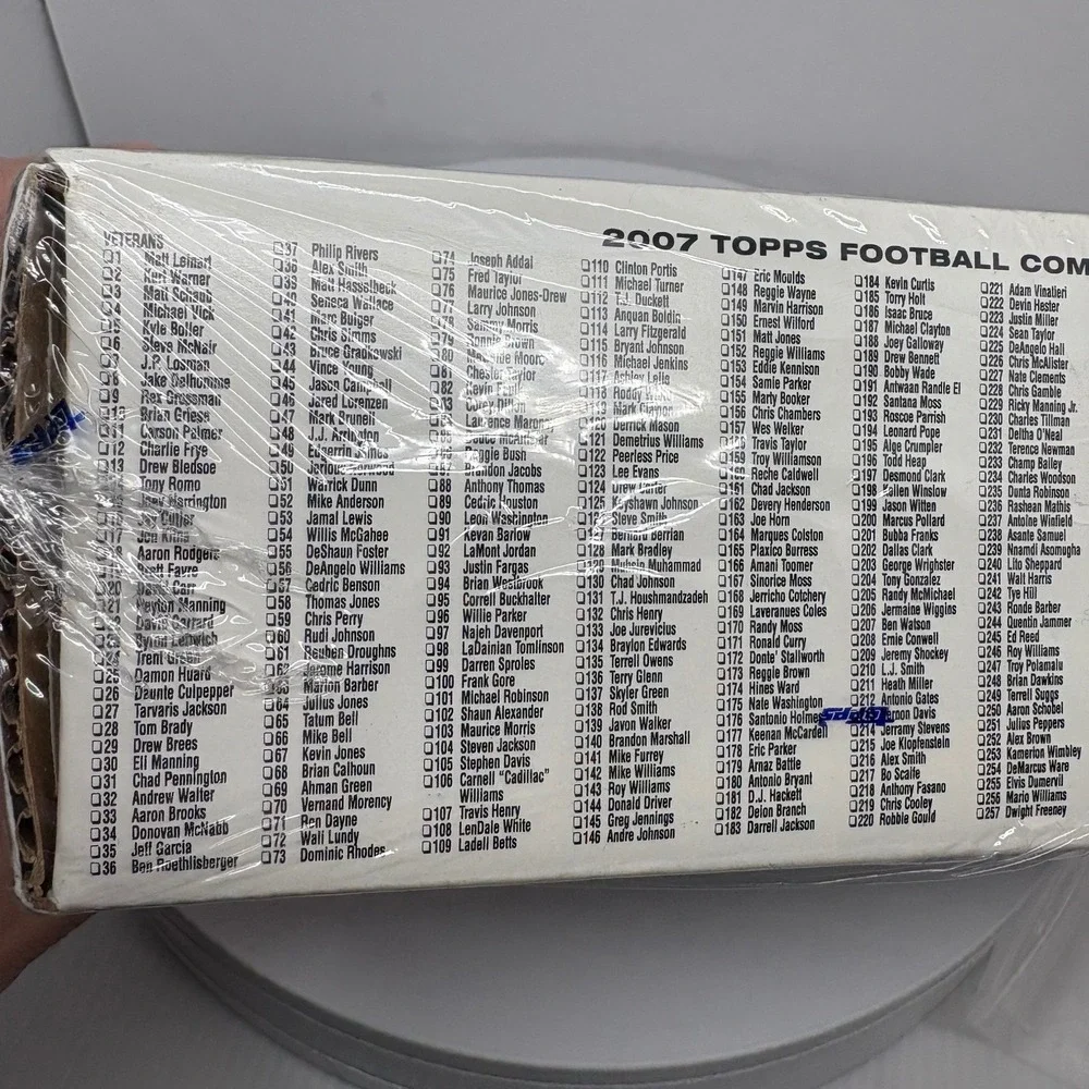 2007 Topps NFL Football Complete 440 Card Set + 5 Chicago Bears Rookies Sealed